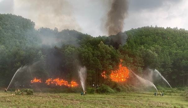 Công tác diễn tập phòng cháy, chữa cháy rừng năm 2023