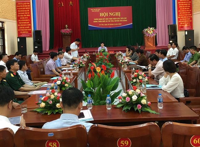 Thẩm định xã Trí Yên, huyện Yên Dũng đạt chuẩn nông thôn mới năm 2020